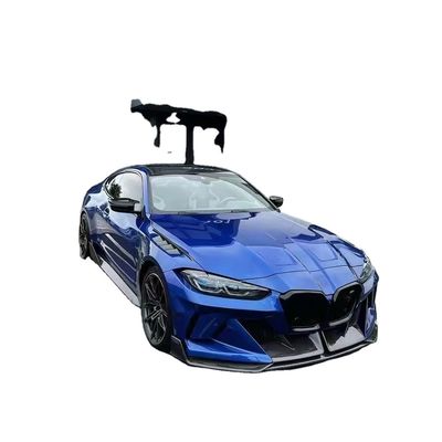 4 Купе Bmw M3 Корпусный комплект Синий Заменить Передний стиль GEEX Передний бампер Фендеры