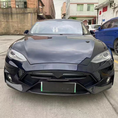 Продажа Model S Body Kit Углеродное волокно Передний и задний бампер Боковые юбки Спойлер для Tesla Model S