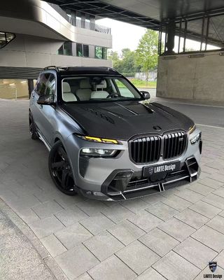 BMW X7 Корпус из углеродного волокна X7 LD стиль углеродного волокна передний губный диффузор Спойлер капота колесная арка