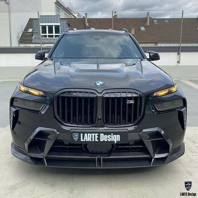 BMW X7 Корпус из углеродного волокна X7 LD стиль углеродного волокна передний губный диффузор Спойлер капота колесная арка