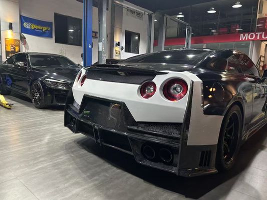 Nissan GTR Корпус из углеродного волокна Kit GTR r35 Усовершенствованный 2024nismo стиль передний и задний бампер спойлеры крыльцо крылья