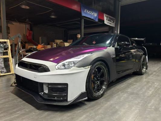 Nissan GTR Корпус из углеродного волокна Kit GTR r35 Усовершенствованный 2024nismo стиль передний и задний бампер спойлеры крыльцо крылья