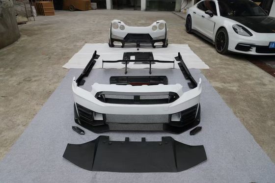 Nissan GTR Корпус из углеродного волокна Kit GTR r35 Усовершенствованный 2024nismo стиль передний и задний бампер спойлеры крыльцо крылья