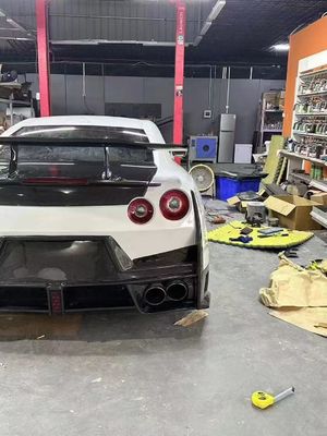 Nissan GTR Корпус из углеродного волокна Kit GTR r35 Усовершенствованный 2024nismo стиль передний и задний бампер спойлеры крыльцо крылья