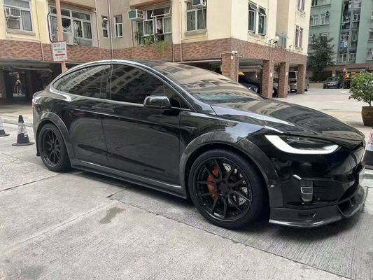 Tesla модель X Carbon Fiber Body Kit модель X Carbon Fiber передний губный диффузор Спойлер капота колеса арки широкий корпус