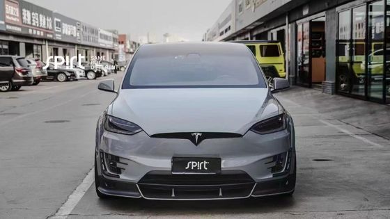 Tesla модель X Carbon Fiber Body Kit модель X Carbon Fiber передний губный диффузор Спойлер капота колеса арки широкий корпус