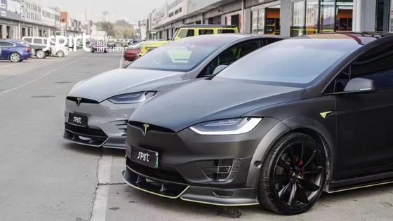 Tesla модель X Carbon Fiber Body Kit модель X Carbon Fiber передний губный диффузор Спойлер капота колеса арки широкий корпус