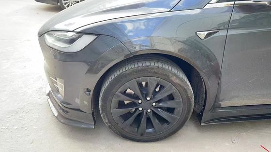 Tesla модель X Carbon Fiber Body Kit модель X Carbon Fiber передний губный диффузор Спойлер капота колеса арки широкий корпус