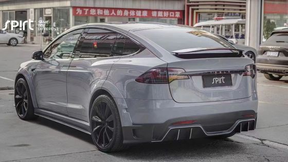 Tesla модель X Carbon Fiber Body Kit модель X Carbon Fiber передний губный диффузор Спойлер капота колеса арки широкий корпус