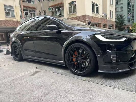 Tesla модель X Carbon Fiber Body Kit модель X Carbon Fiber передний губный диффузор Спойлер капота колеса арки широкий корпус