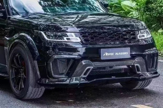 Runde ASPEC Style CF&amp; FRP Wide Body Kit Front Bumper Rear Bumper Side Skirt Fender для Land Rover RANGE ROVE SPORT 2014-2017 годов