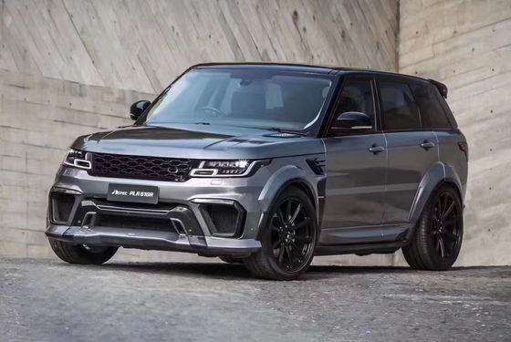 Runde ASPEC Style CF&amp; FRP Wide Body Kit Front Bumper Rear Bumper Side Skirt Fender для Land Rover RANGE ROVE SPORT 2014-2017 годов