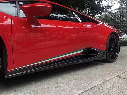 Для Lamborghini LP580 LP610 Карбоновая фигура LP580 LP610 Усовершенствованный стиль MSY Передний губный диффузор Спойлер Боковая юбка