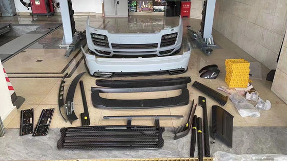 Черный Range Rover Бодикиты 240 мм Углеродные волокна Широкофункциональный комплект 2019-