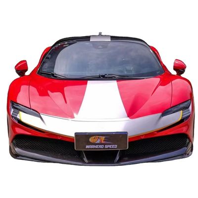 Для Ferrari SF90 Dry Carbon Fiber Body Kit SF90 OEM Style Carbon Fiber Front Lip Diffuser Spoiler Side Skirt