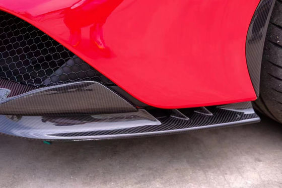 Для Ferrari SF90 Dry Carbon Fiber Body Kit SF90 OEM Style Carbon Fiber Front Lip Diffuser Spoiler Side Skirt