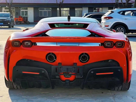 Для Ferrari SF90 Dry Carbon Fiber Body Kit SF90 OEM Style Carbon Fiber Front Lip Diffuser Spoiler Side Skirt