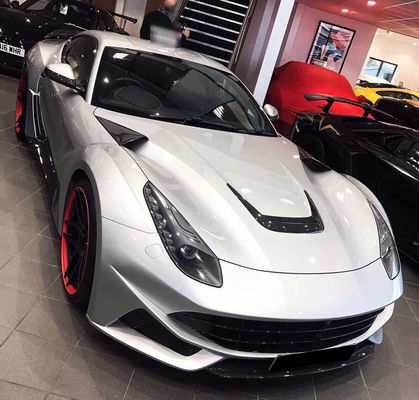 Высококачественное углеродное волокно для Ferrari F12 Углеродное волокно покрытие декорация F12 Углеродное волокно двигательный отсек Tuyere маленький кусок
