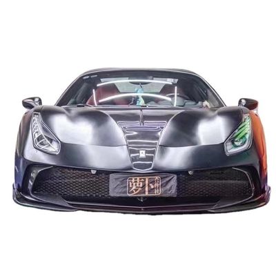 Автозапчасти для Ferrari 488 Куриный комплект 488 Модернизированный MSY стиль Передний и задний бампер Спойлер Углеродные волокна Куриный комплект