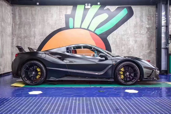 Автозапчасти для Ferrari 488 Куриный комплект 488 Модернизированный MSY стиль Передний и задний бампер Спойлер Углеродные волокна Куриный комплект