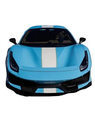 Автозапчасти для Феррари 488 Комплект кузова 488 Усовершенствованный PistA-стиль передний и задний бампер капот спойлер Углеродные волокна корпус комплект