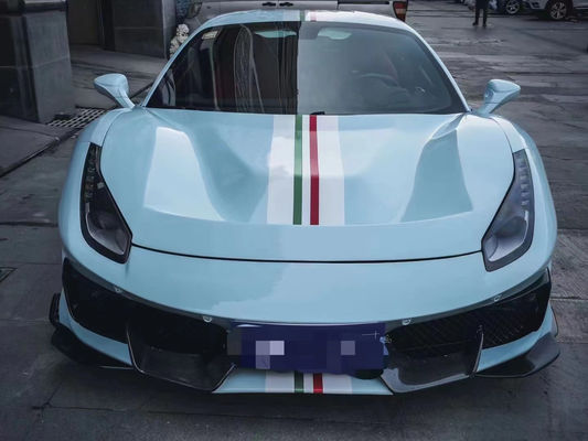 Автозапчасти для Феррари 488 Комплект кузова 488 Усовершенствованный PistA-стиль передний и задний бампер капот спойлер Углеродные волокна корпус комплект