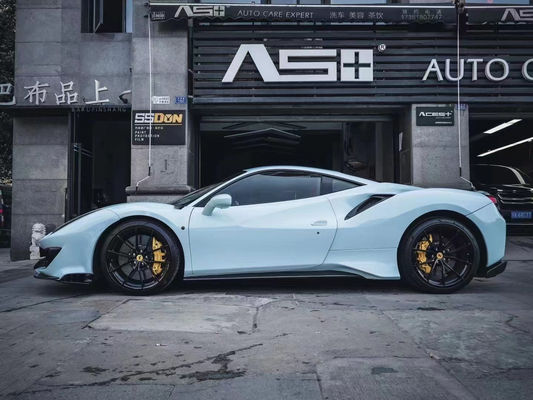 Автозапчасти для Феррари 488 Комплект кузова 488 Усовершенствованный PistA-стиль передний и задний бампер капот спойлер Углеродные волокна корпус комплект