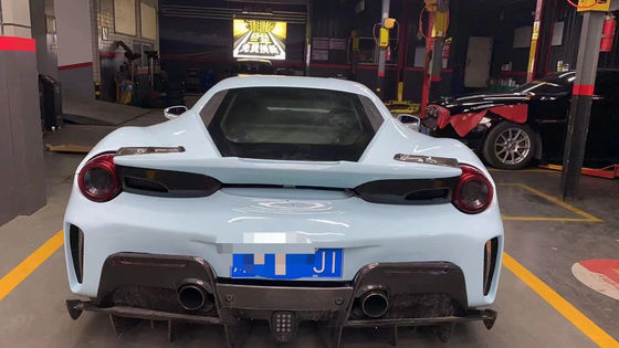 Автозапчасти для Феррари 488 Комплект кузова 488 Усовершенствованный PistA-стиль передний и задний бампер капот спойлер Углеродные волокна корпус комплект