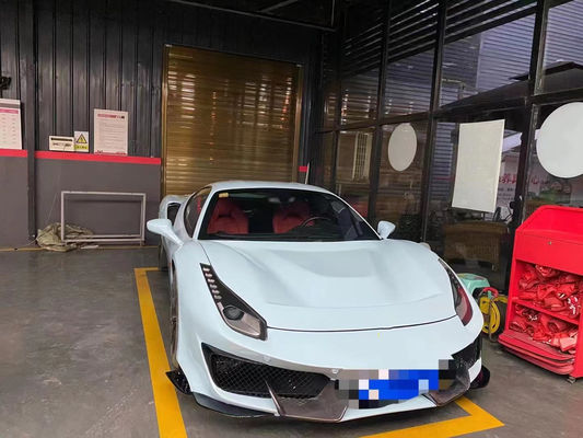 Автозапчасти для Феррари 488 Комплект кузова 488 Усовершенствованный PistA-стиль передний и задний бампер капот спойлер Углеродные волокна корпус комплект