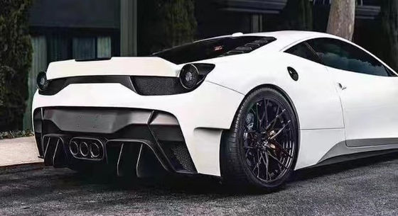 Для Ferrari 458 Карбоновая фигура 458 Усовершенствованный стиль VORS Передний и задний бампер Спойлер Боковая юбка Корпус
