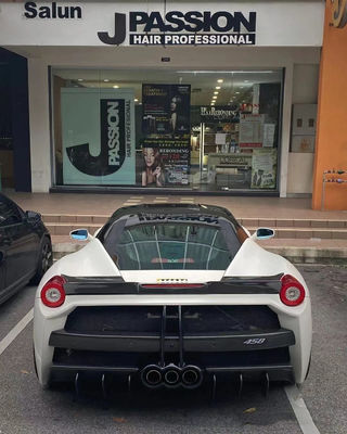 Автозапчасти для Феррари 458 Корпусный комплект 458 Модернизированный стиль Миша Передний и задний бампер Боковая юбка Hood Спойлер Корпусный комплект