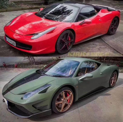 Автозапчасти для Феррари 458 Корпусный комплект 458 Модернизированный стиль Миша Передний и задний бампер Боковая юбка Hood Спойлер Корпусный комплект