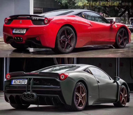 Автозапчасти для Феррари 458 Корпусный комплект 458 Модернизированный стиль Миша Передний и задний бампер Боковая юбка Hood Спойлер Корпусный комплект
