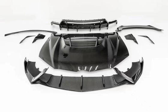 Для Lamborghini Urus Carbon Fiber Body Kit Urus Upgraded VORS Style Carbon Fiber Front Lip Diffuser Spoiler Hood с широким корпусом