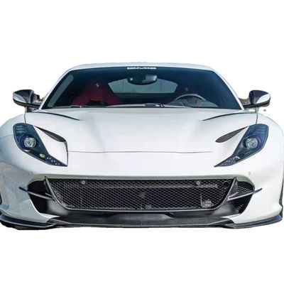 Сухое углеродное волокно для Ferrari 812 Углеродное волокно корпусный комплект 812 Усовершенствованный стиль Nivic Передний губный диффузер Спойлер капот