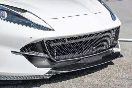 Сухое углеродное волокно для Ferrari 812 Углеродное волокно корпусный комплект 812 Усовершенствованный стиль Nivic Передний губный диффузер Спойлер капот