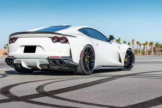 Сухое углеродное волокно для Ferrari 812 Углеродное волокно корпусный комплект 812 Усовершенствованный стиль Nivic Передний губный диффузер Спойлер капот