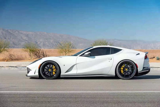 Сухое углеродное волокно для Ferrari 812 Углеродное волокно корпусный комплект 812 Усовершенствованный стиль Nivic Передний губный диффузер Спойлер капот