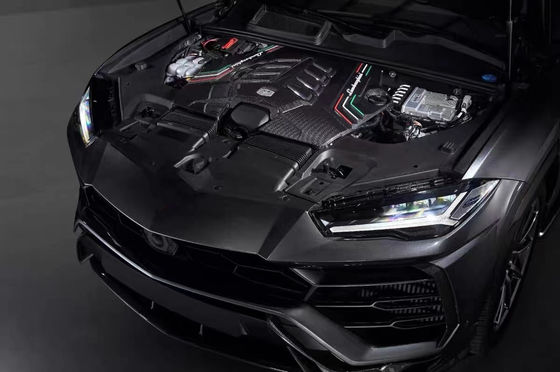 2019 Black Lamborghini Body Kit Сухой углеродный волокна двигатель внутренний охранный щит
