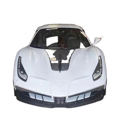 Для Ferrari 488 Комплект корпуса из углеродного волокна 488 Модернизированный стиль Миша Передний и задний бампер Спойлер капот Комплект корпуса из углеродного волокна
