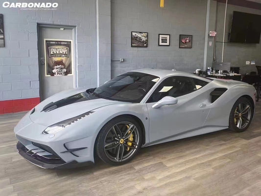 Для Ferrari 488 Комплект корпуса из углеродного волокна 488 Модернизированный стиль Миша Передний и задний бампер Спойлер капот Комплект корпуса из углеродного волокна