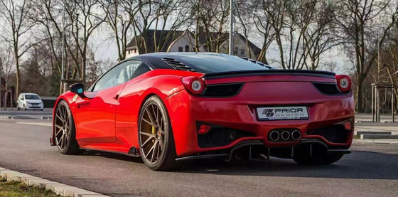 Для Ferrari 458 Карбоновое корпусное комплектующее 458 Усовершенствованный стиль PD Передний и задний бампер Спойлер капот корпусное комплектующее
