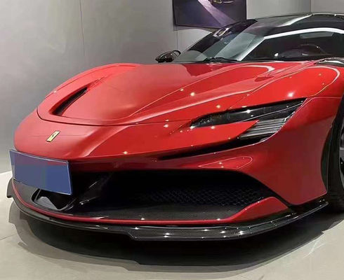 Для Ferrari SF90 Сухой карбоновый корпус SF90 RH Style Карбоновый корпус передний губный диффузер боковой юбки
