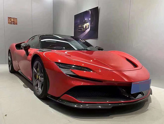 Для Ferrari SF90 Сухой карбоновый корпус SF90 RH Style Карбоновый корпус передний губный диффузер боковой юбки