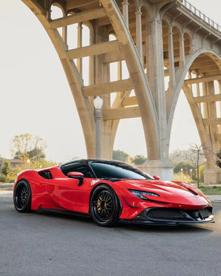 Для Ferrari SF90 Комплект корпуса из углеродного волокна SF90 Upgrade RYFT Style Jump Down Front Lip Diffuser