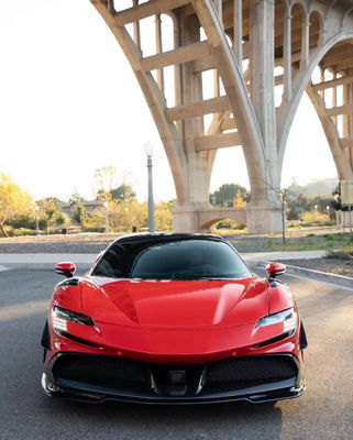 Для Ferrari SF90 Комплект корпуса из углеродного волокна SF90 Upgrade RYFT Style Jump Down Front Lip Diffuser