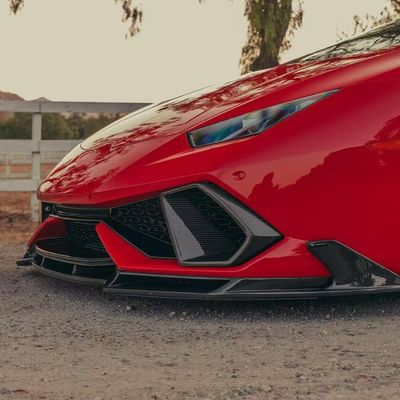 Заменить Lamborghini Universal Wide Body Kits LP610 Huracan Evo Body Kit Передняя губа воздухозабор
