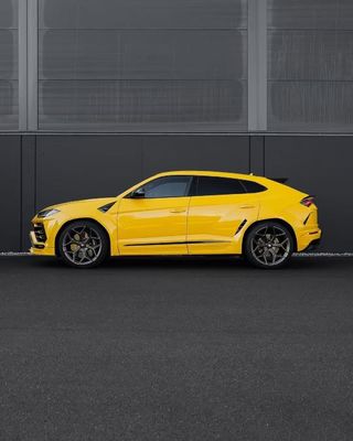 Желтый Lamborghini Urus Body Kit Углеродные волокна передняя губа
