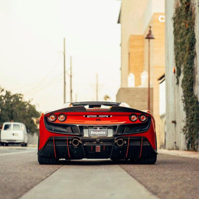 240 X 80 X 50 мм Ferrari Body Kit Ключевой стиль Передний разделитель диффузер Углеродные волокна