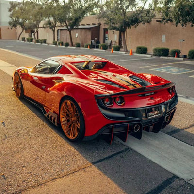 240 X 80 X 50 мм Ferrari Body Kit Ключевой стиль Передний разделитель диффузер Углеродные волокна